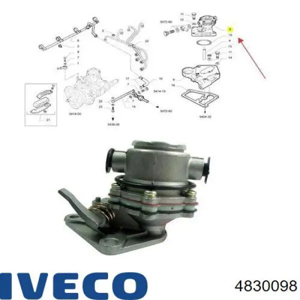 Купити 4830098 Iveco Насос ручної підкачки