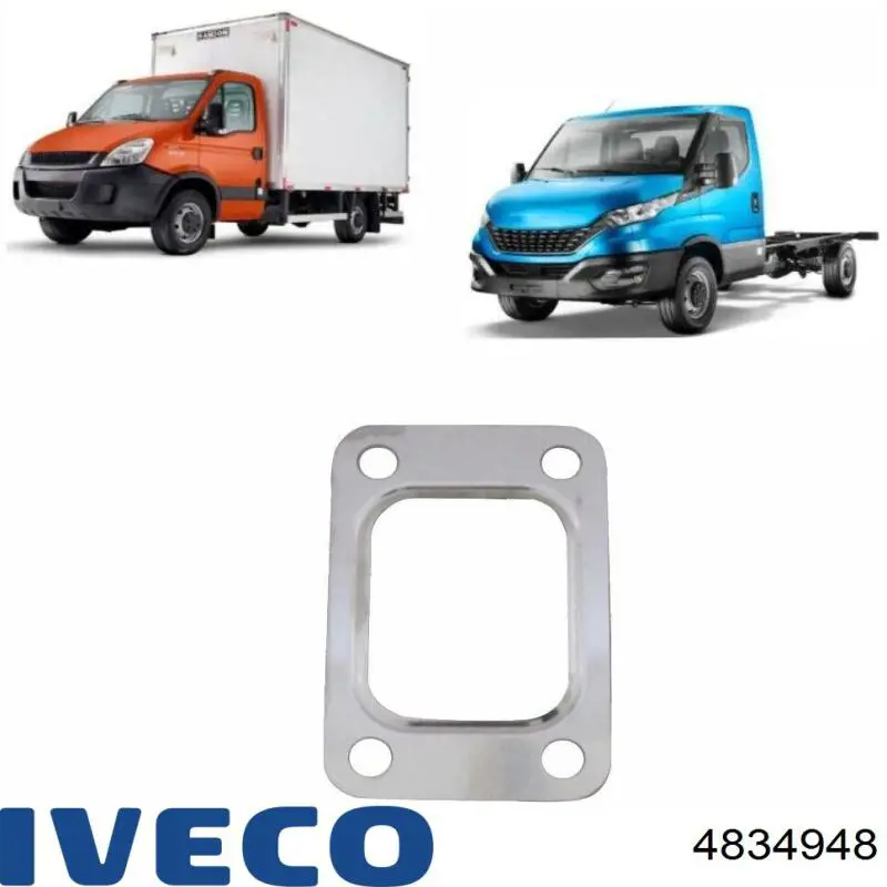 4834948 Iveco Прокладка турбіни вихлопних газів, впуск