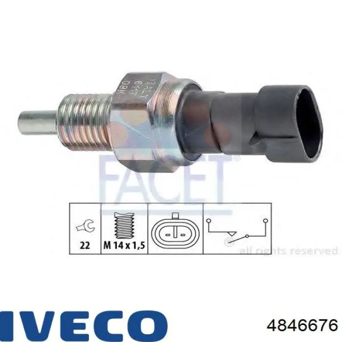 Датчик ліхтарів заднього ходу Fast FT81082 ціна, від 5.09 USD