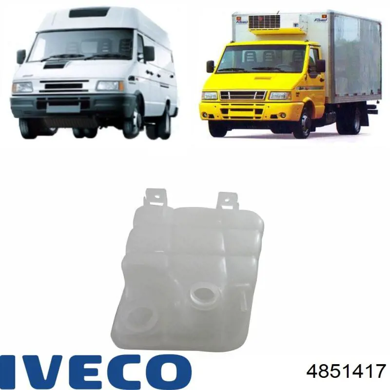 Бачок системи охолодження двигуна розширювальний Iveco 4851417 ціна, від 17.08 USD