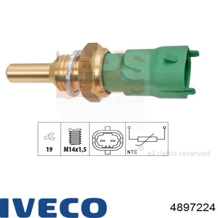 Датчик температури охолоджуючої рідини 281002471 Bosch