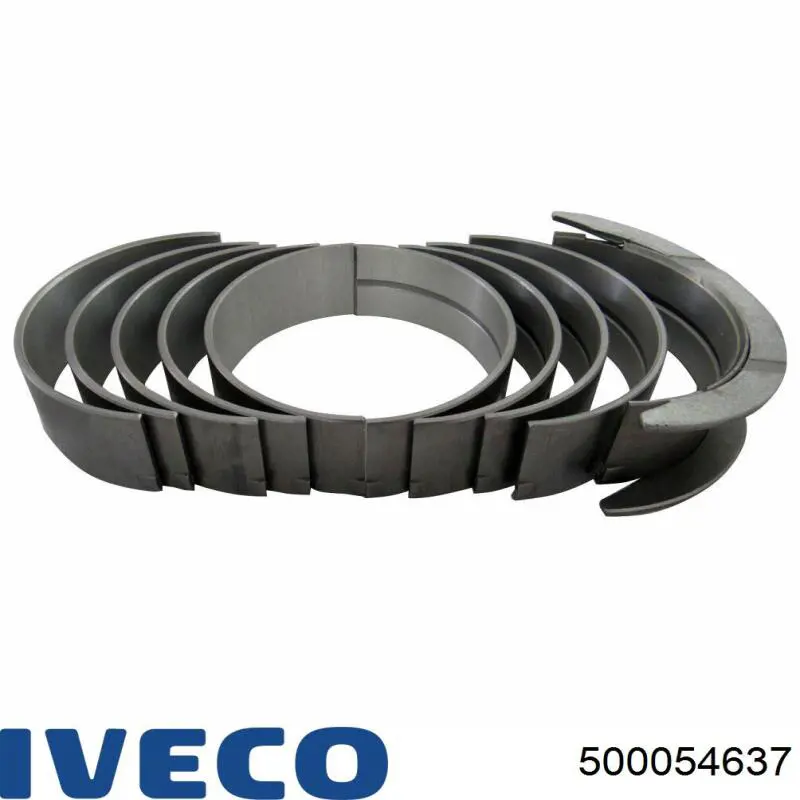 Вкладиші коленвала, корінні, комплект, стандарт (STD) Iveco 500054637 ціна, від 55.67 USD