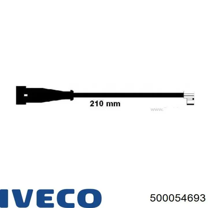 500054693 Iveco датчик зносу гальмівних колодок, передній