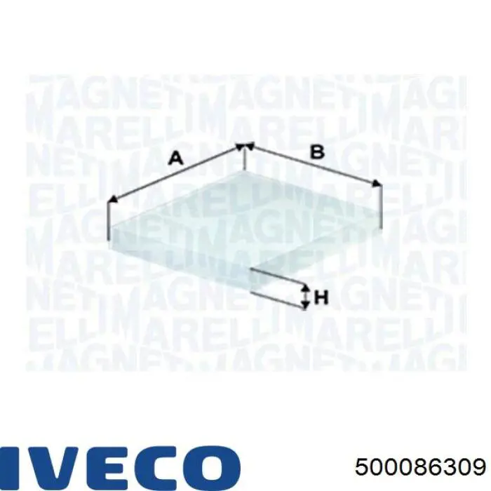 Фільтр повітряний обігрівача Iveco 500086309 ціна, від 6.55 USD