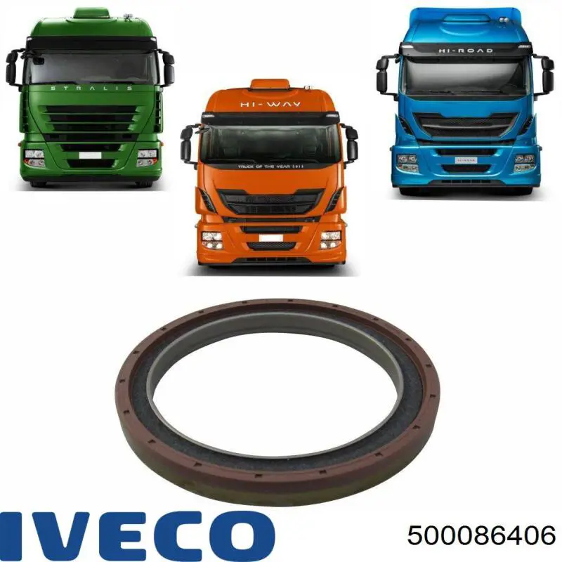 Сальник коленвалу 500086406 Iveco