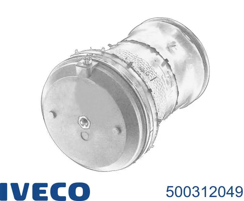 Пневморессора задня Iveco 500312049 ціна, від 120.28 USD