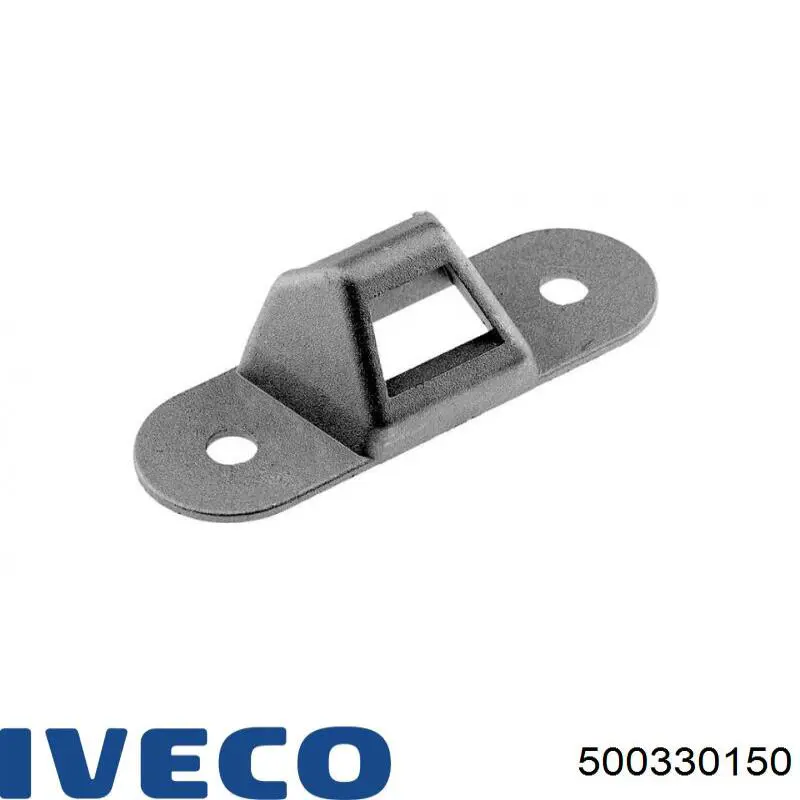 500330150 Iveco Петля-зачіп (відповідна частина) замка задніх двостулкових дверей, лівий нижний