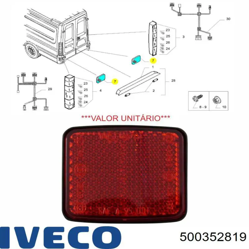 500352819 Iveco Сальник двигуна, распредвала