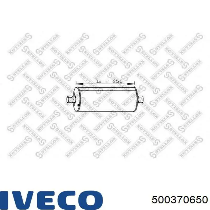 Глушник, середня і задня частина Iveco 500370650 ціна, від 189.76 USD