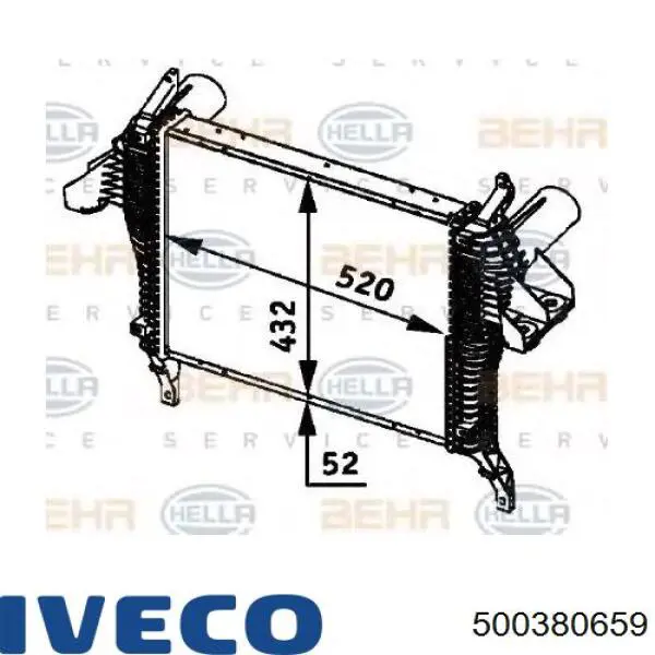 Система охолодження наддувочного повітря Iveco 500380659 ціна, від 878.84 USD