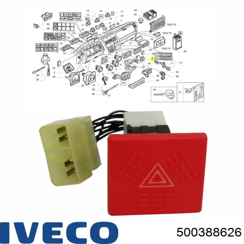 Купити Кнопка аварійки Iveco Eurocargo II 