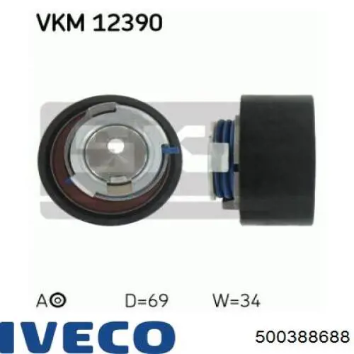 500388688 Iveco Паразитний провідний ролик