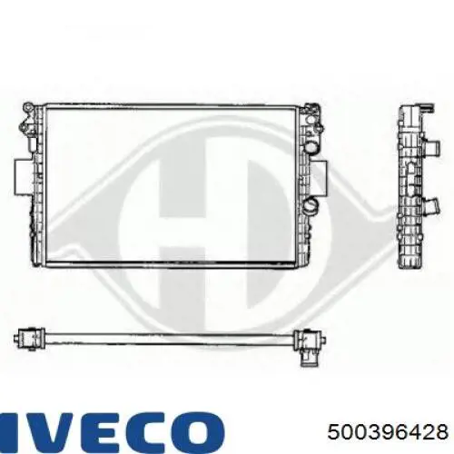 Радіатор основний Iveco 500396428 ціна, від 90.42 USD