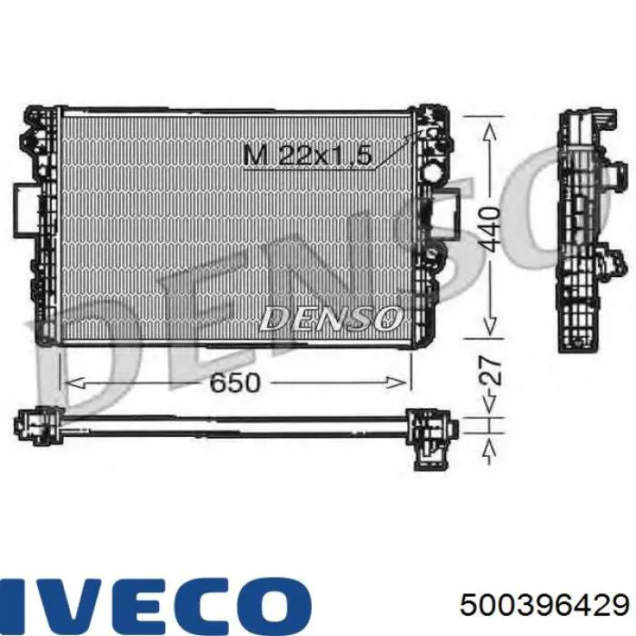 Радіатор основний Iveco 500396429 ціна, від 64.98 USD