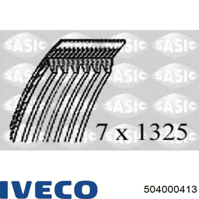 504000413 Iveco Поліклиновий ремінь