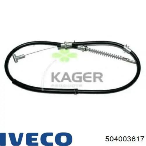 Купити 504003617 Iveco Трос ручного гальма задній, правий/лівий