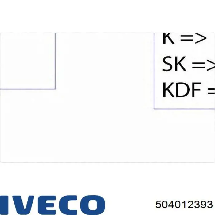 Ремінь генератора 504012393 Iveco