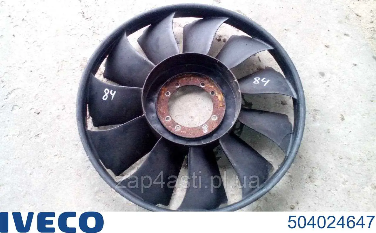 Вентилятор/крильчатка радіатора охолодження 504024647 Iveco