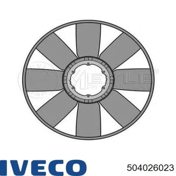 Вентилятор/крильчатка радіатора охолодження Iveco 504026023 ціна, від 88.86 USD