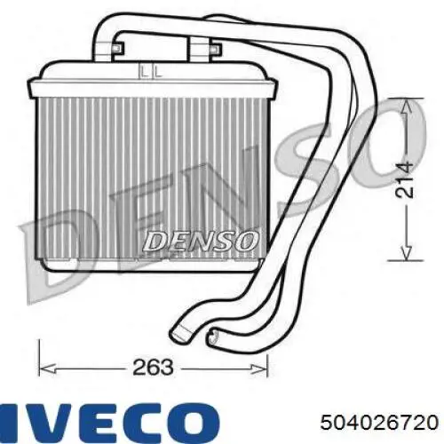 Купити 504026720 Iveco Теплообмінник