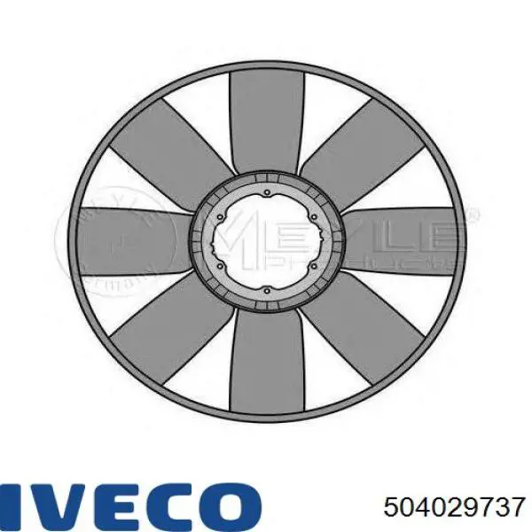 Купити 504029737 Iveco Вентилятор/крильчатка радіатора охолодження