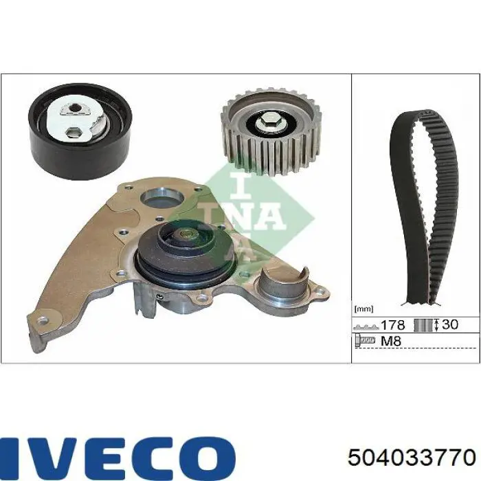 Помпа охолодження Iveco 504033770 ціна, від 66.28 USD