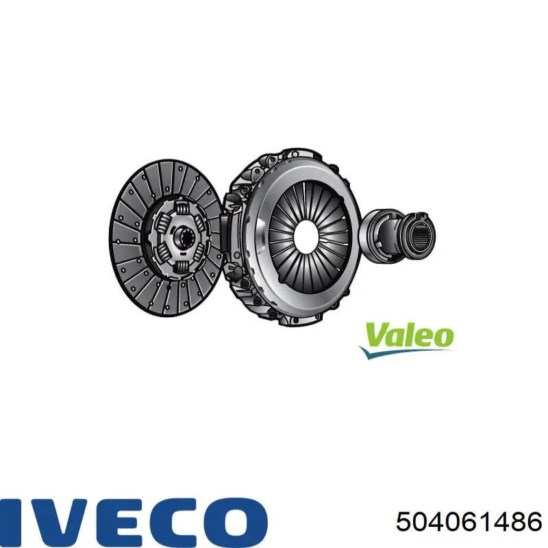 Диск зчеплення 504061486 Iveco