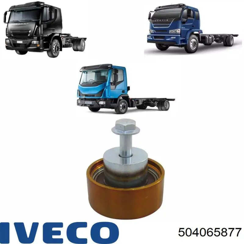 504065877 Iveco Ролик натяжителя ременя агрегатів