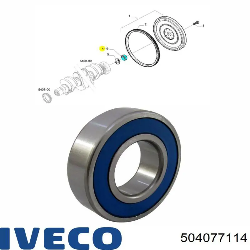 Купити 504077114 Iveco Підшипник генератора