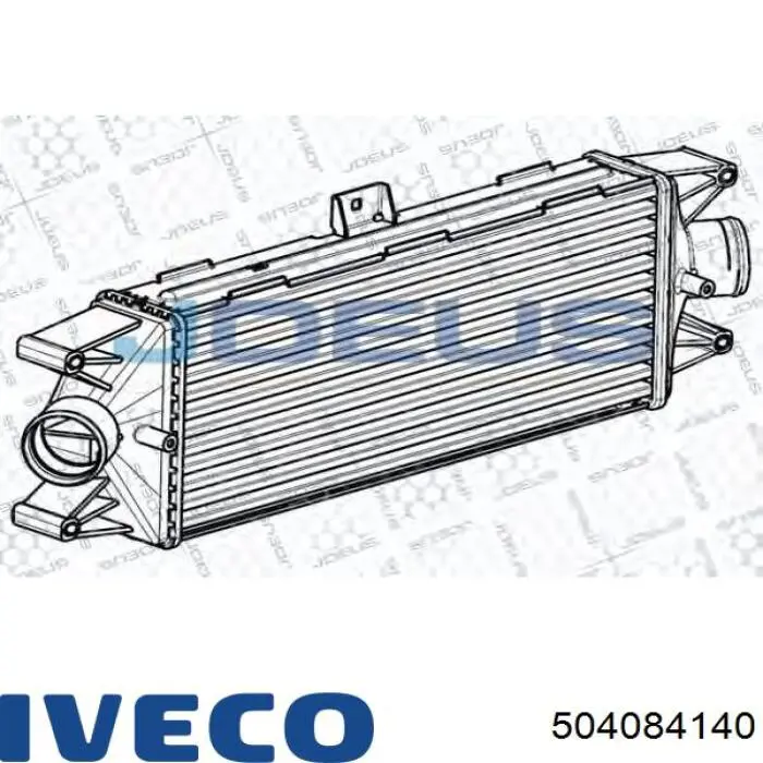 504084140 Iveco радіатор охолодження двигуна