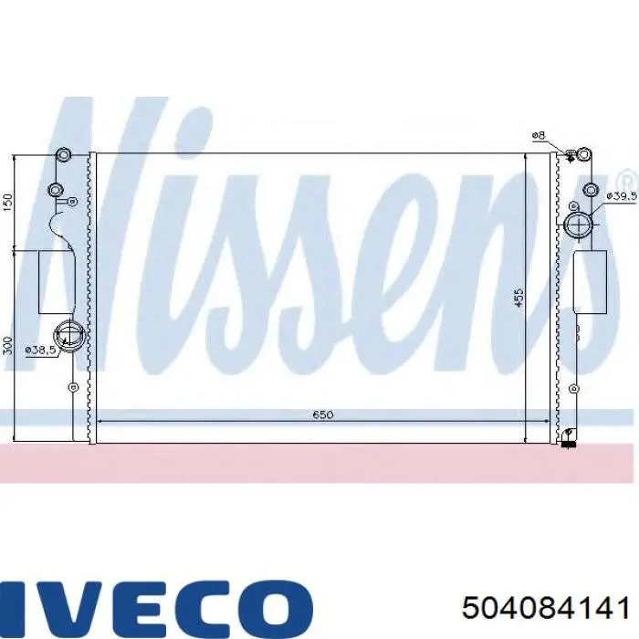 504084141 Iveco Радіатор охолодження двигуна