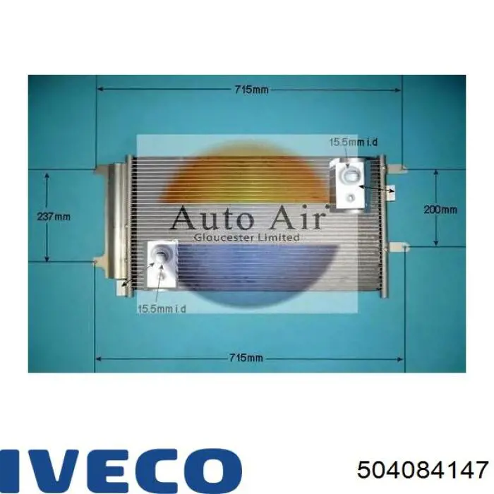504084147 Iveco Конденсатор
