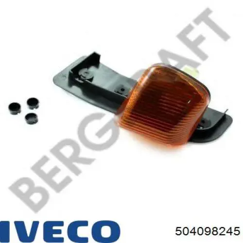 Габарит (покажчик повороту) в бампері, лівий 504098245 Iveco