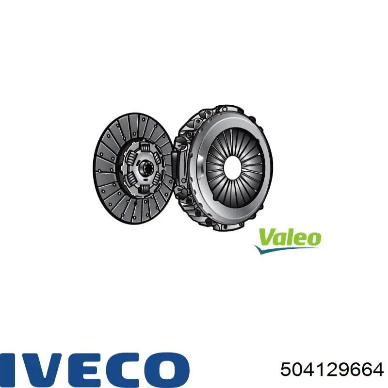 Диск зчеплення 504129664 Iveco