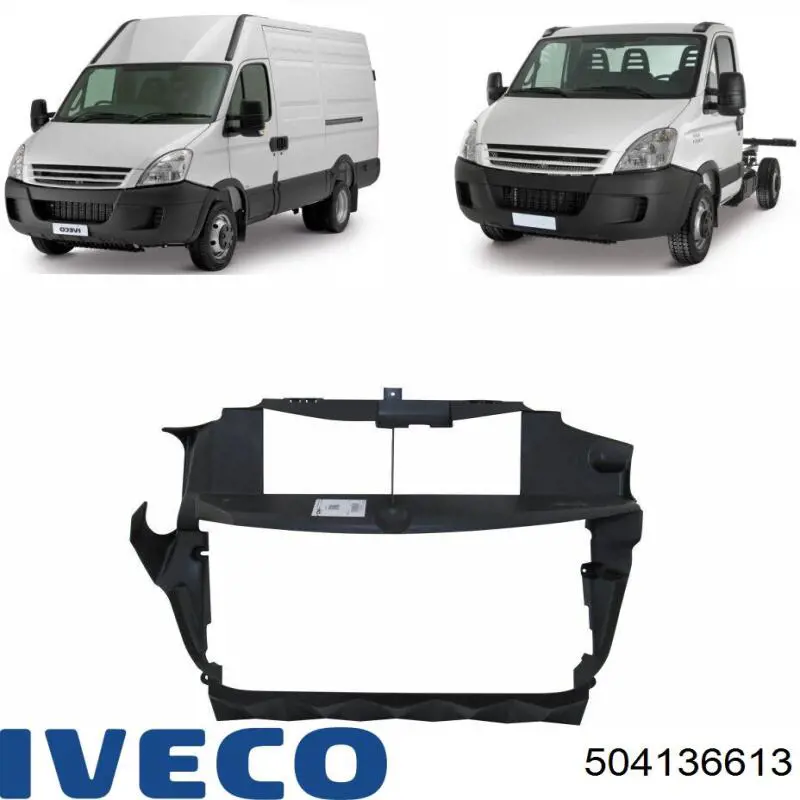 Супорт радіатора нижній/монтажна панель кріплення фар 504136613 Iveco