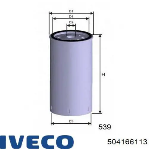 Паливний фільтр 504166113 Iveco