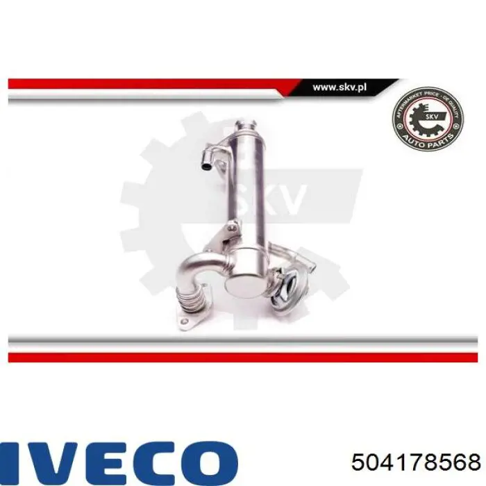 Радіатор системи EGR рециркуляції вихлопних газів Iveco 504178568 ціна, від 156.64 USD