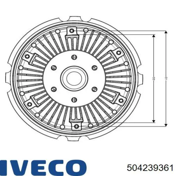 Купити 504239361 Iveco Муфта вязкостная системи охолодження