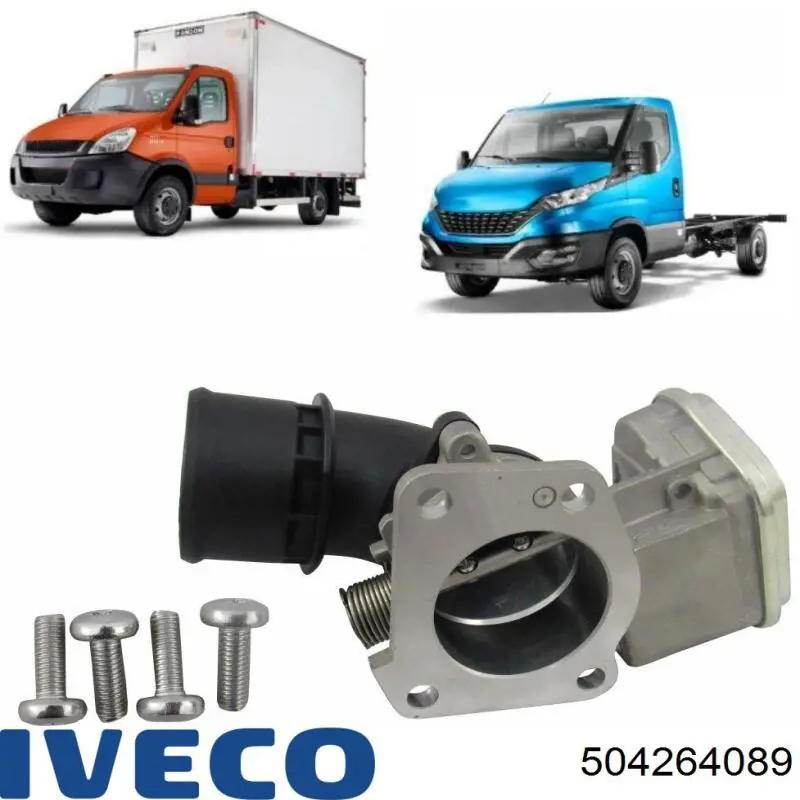 504264089 Iveco Дросільна заслінка в зборі
