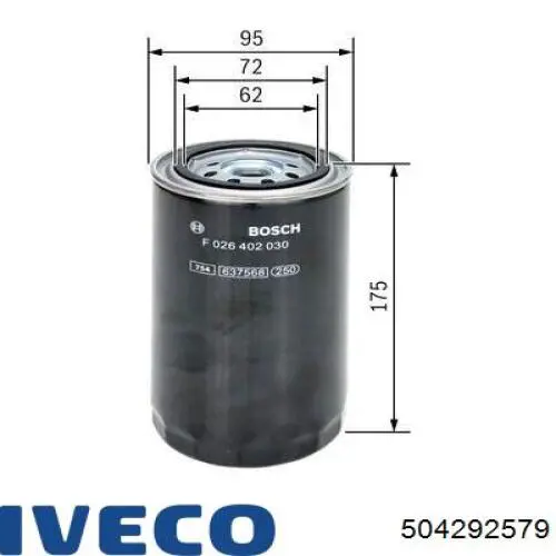 Купити 504292579 Iveco Фільтр-відстійник палива грубої очистки