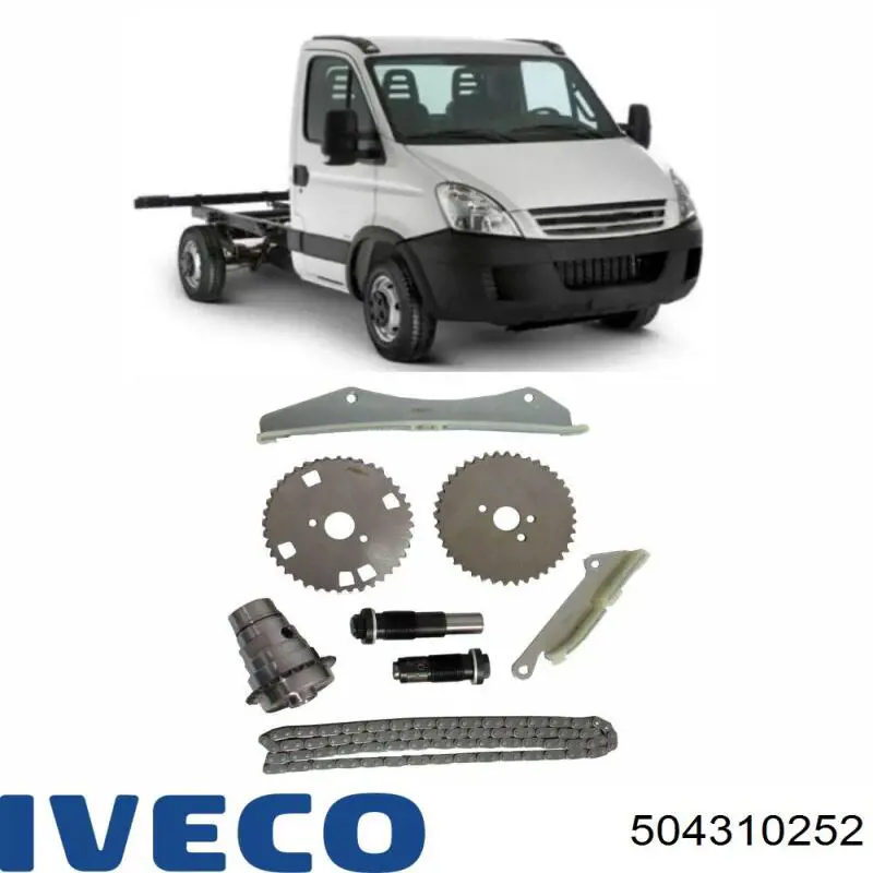 Заспокоювач ланцюга ГРМ, комплект 504310252 Iveco