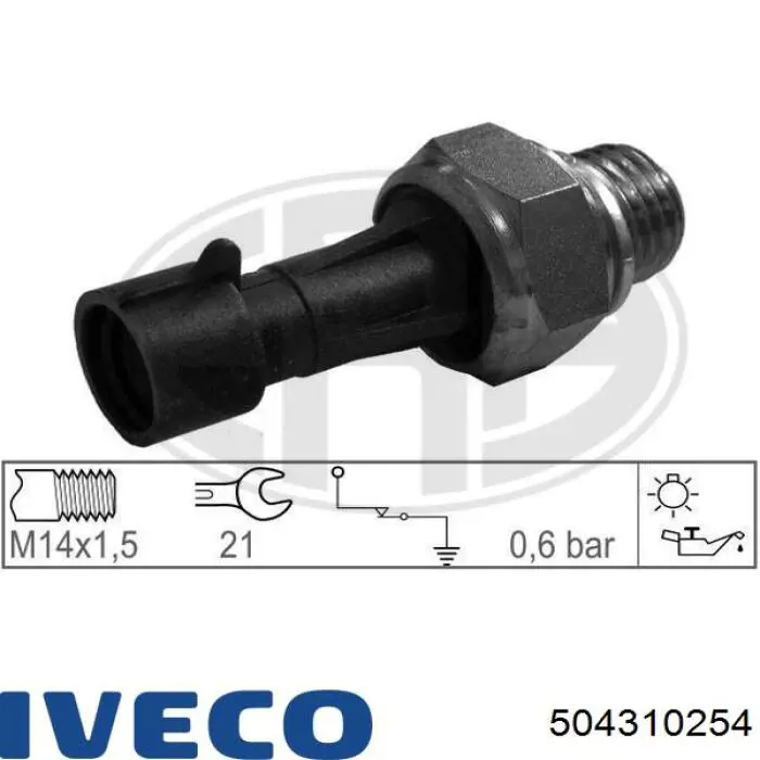 Датчик тиску масла 504310254 Iveco