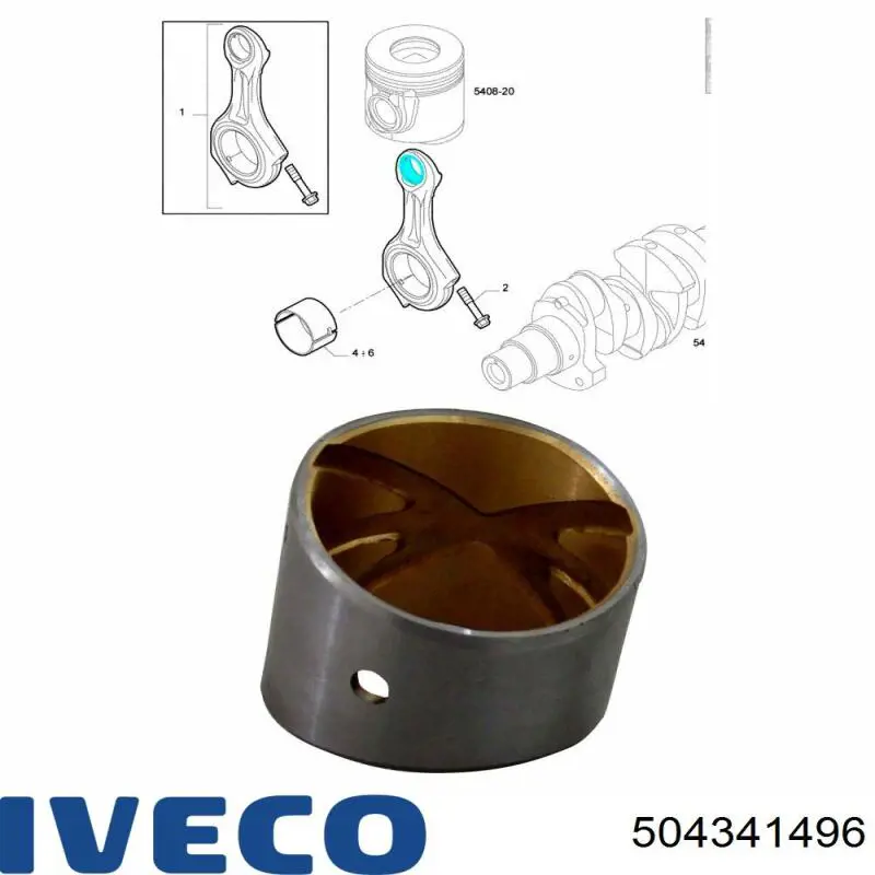 504341496 Iveco Шатун двигуна