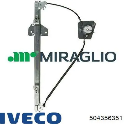 Механізм склопідіймача двері передньої, правої 504356351 Iveco