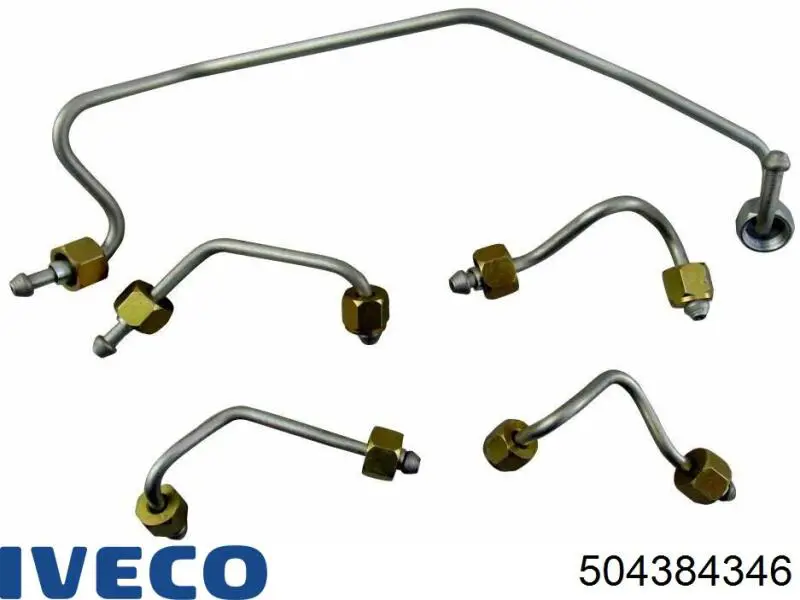 Трубка паливна, комплект 504384346 Iveco