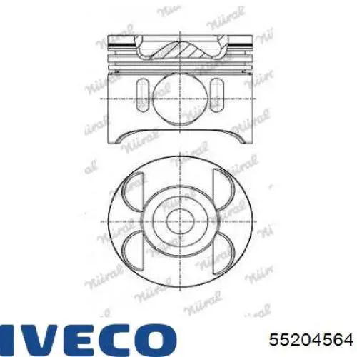 55204564 Iveco Втулка верхньої головки шатуна