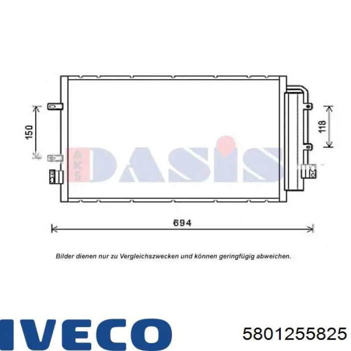 Купити 5801255825 Iveco Радіатор системи охолодження кондиціонера