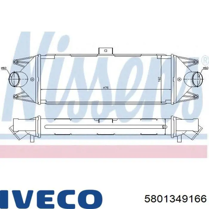 Купити 5801349166 Iveco Радіатор интеркуллера