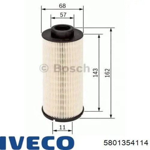 Купити 5801354114 Iveco Фільтр-відстійник палива грубої очистки