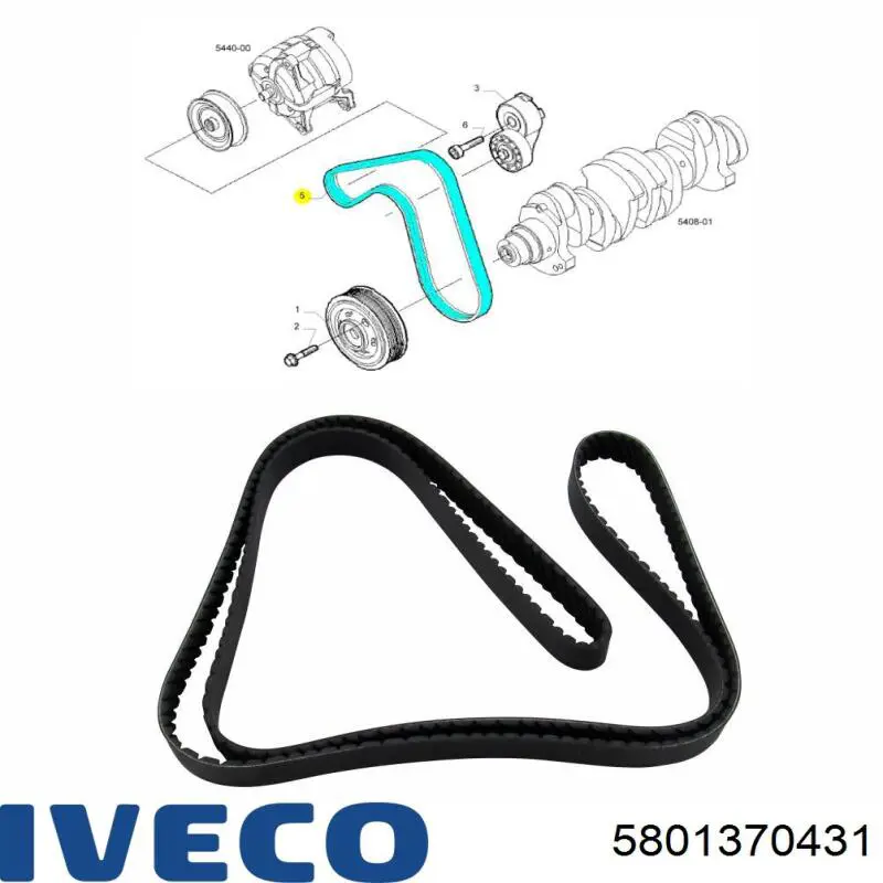  Iveco 5801370431 ціна, від 3.31 USD